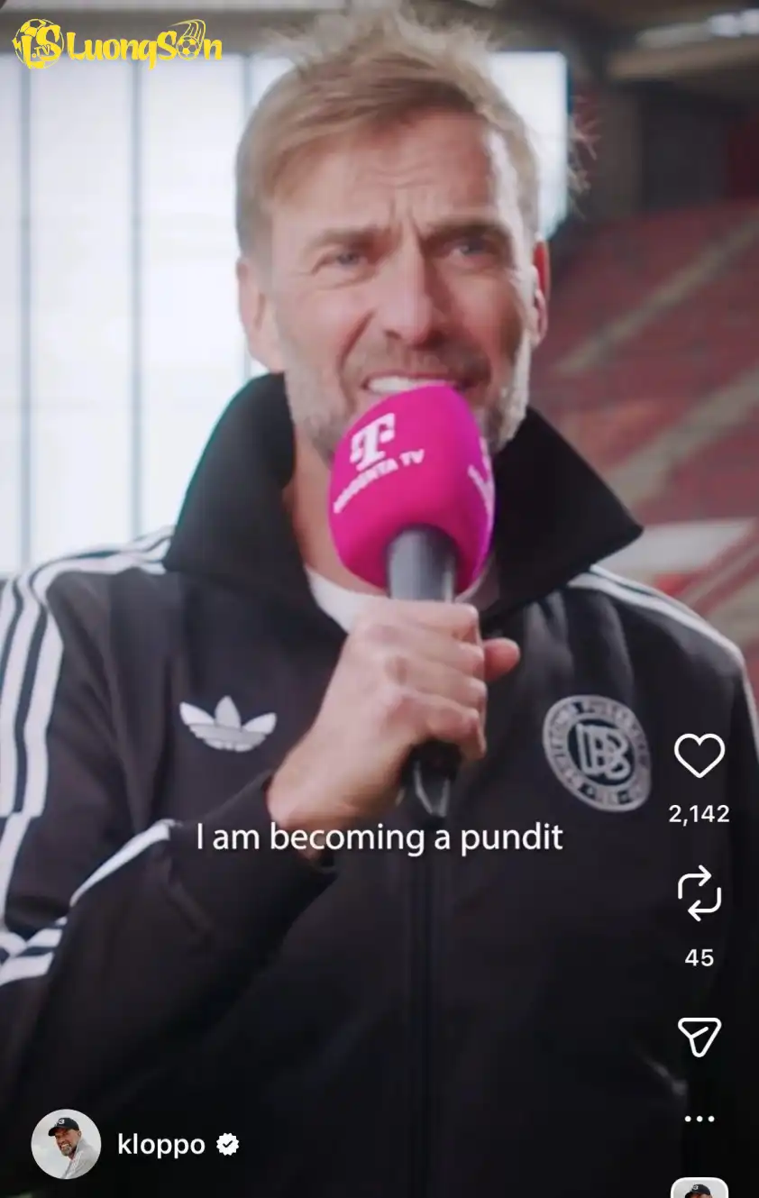 Klopp chia sẻ thông điệp trên MXH.